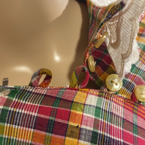 Vintage Belted Plaid Dress SZ 7-8 (Current 3/4) - Picture 9 of 9